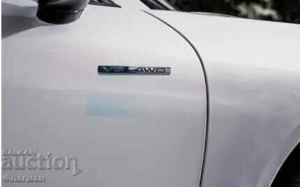 Auction  New "V6 4WD" Emblems - 147 mm / 20 mm