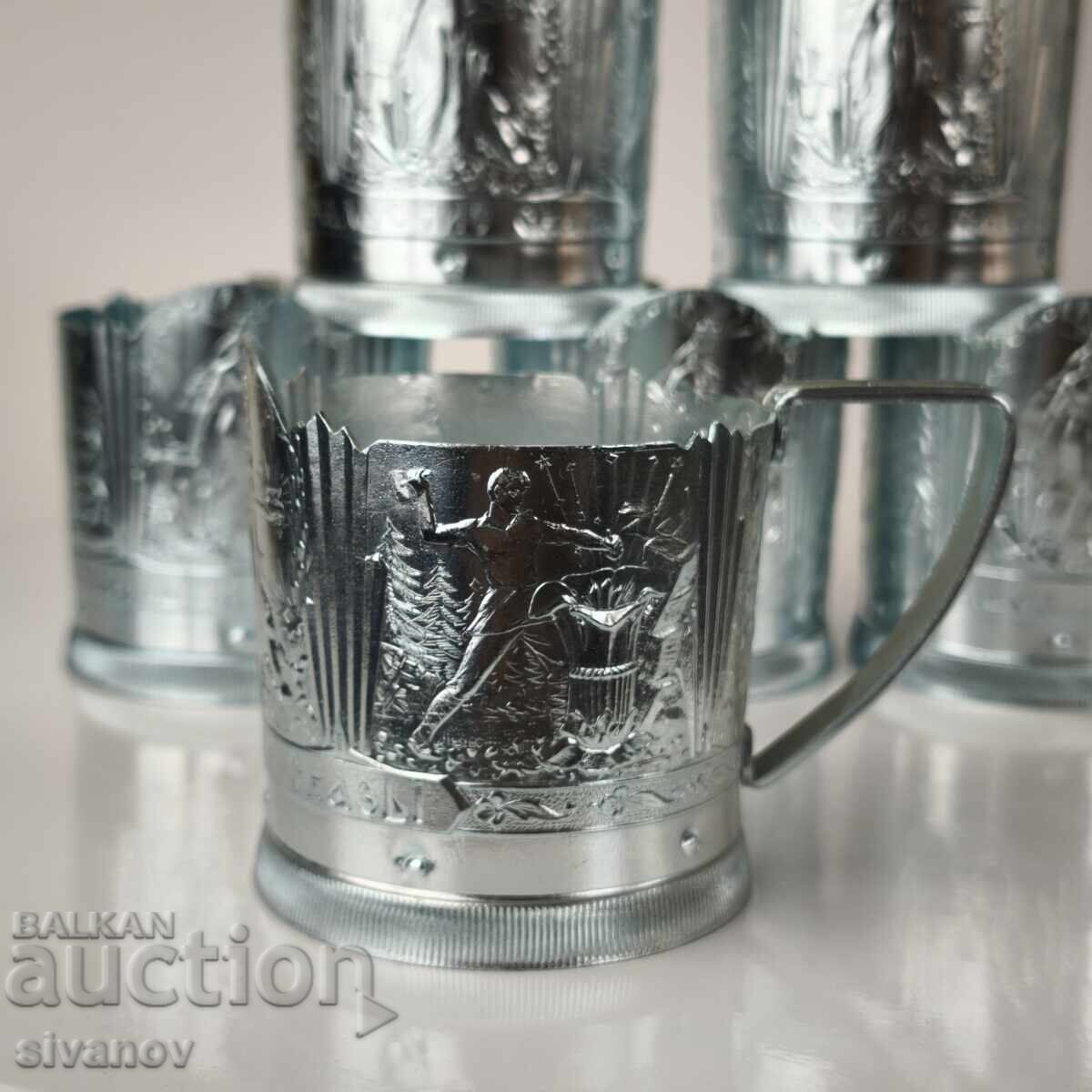 Starter set of 6 coasters service USSR #6068 with price 29.99 BGN | € 15.33 Starter set of 6 coasters service USSR #6068 with price 29.99 BGN | € 15.33