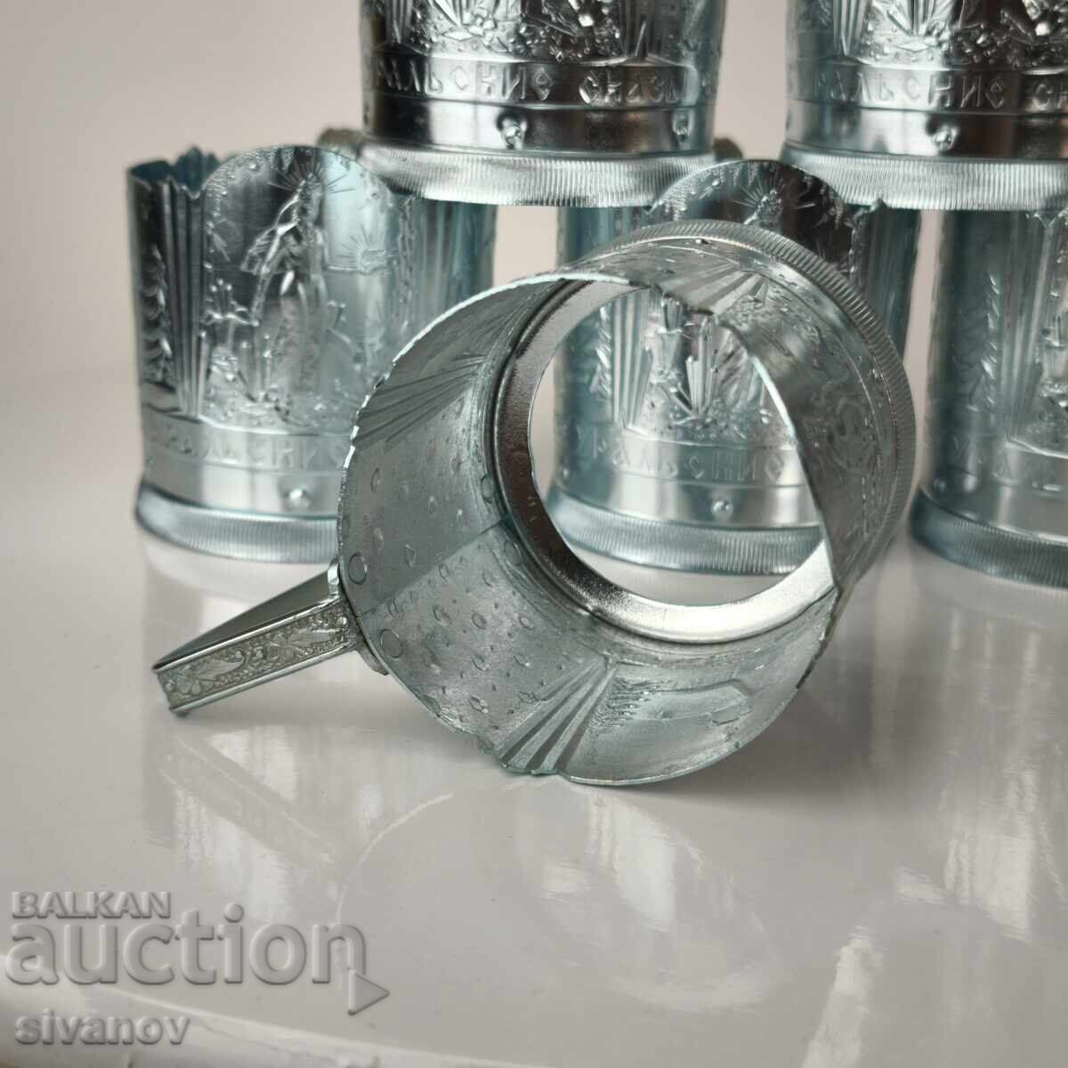 Auction Starter set of 6 coasters service USSR #6068 Auction Starter set of 6 coasters service USSR #6068