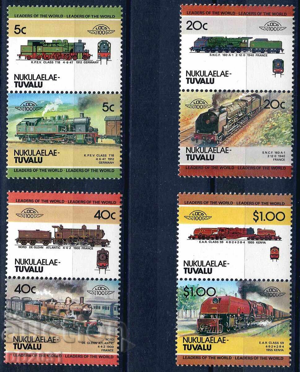 Tuvalu/Nukulaelae/1984-Leaders of the World 2 locomotives MNH Tuvalu/Nukulaelae/1984-Leaders of the World 2 locomotives MNH