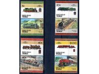 Tuvalu/Nukulaelae/1984-Leaders of the World 2 locomotives MNH