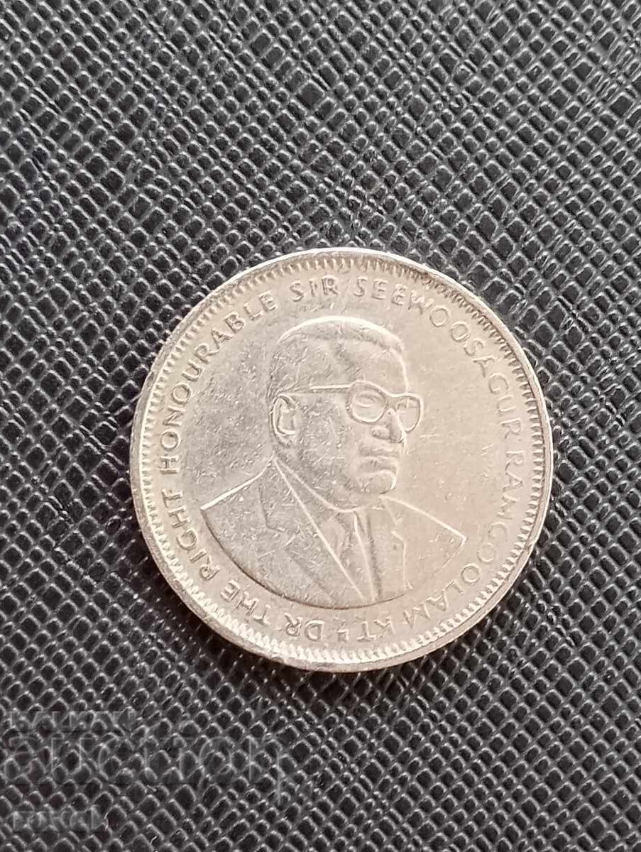 Mauritius 1 rupie, 1993 cu preț € 0.80 | 1.56 BGN