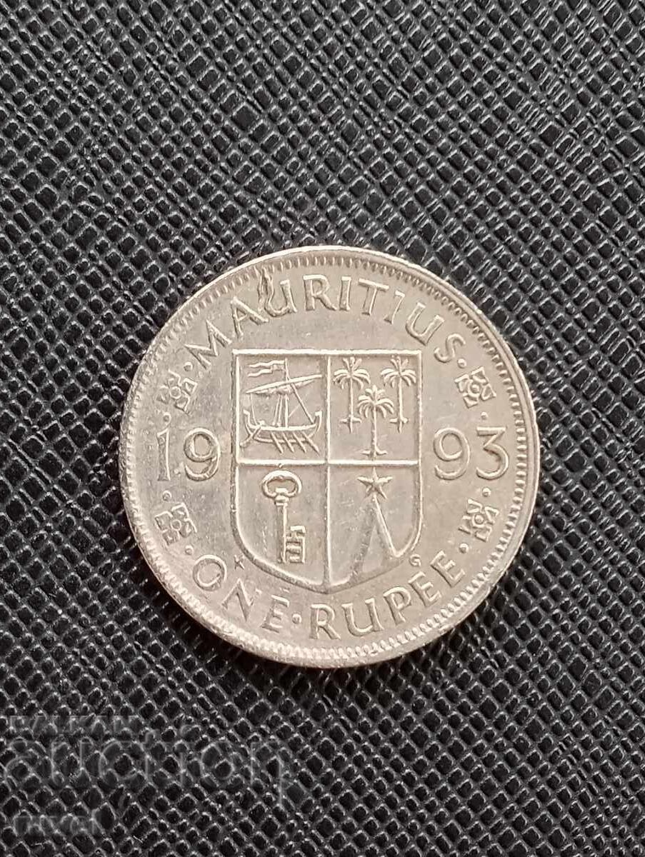Mauritius 1 rupie, 1993