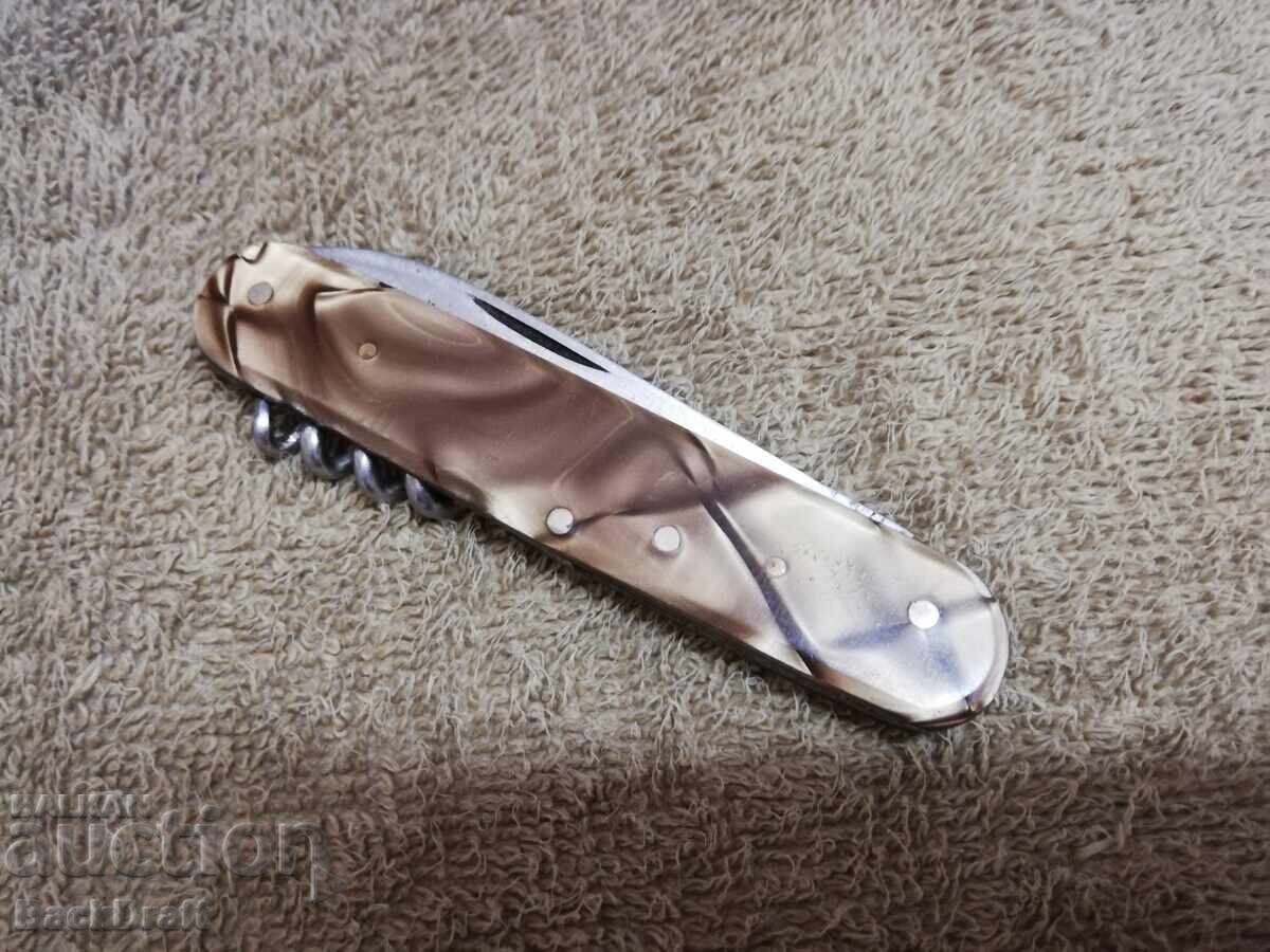 БЪЛГАРСКИ ДЖОБЕН НОЖ БУКОВЕЦ,НОЖЧЕ,ОТВАРАЧКА,РЯДКА ШАРКА - 7