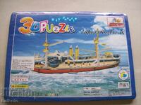 Joc puzzle 3D pentru copii - navă - nou