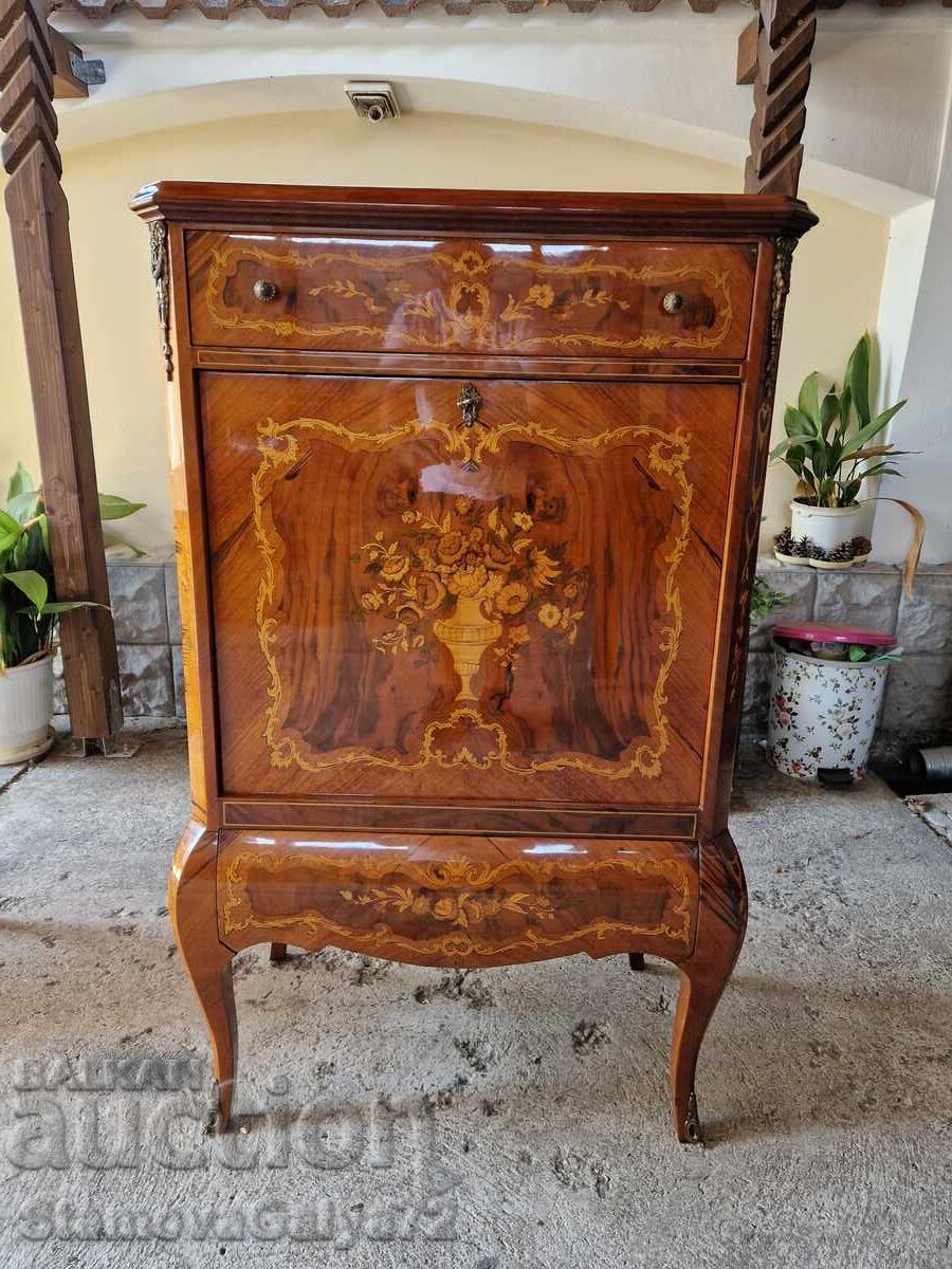 Μοναδικό γαλλικό αντίκα μπαρ-ντουλάπι