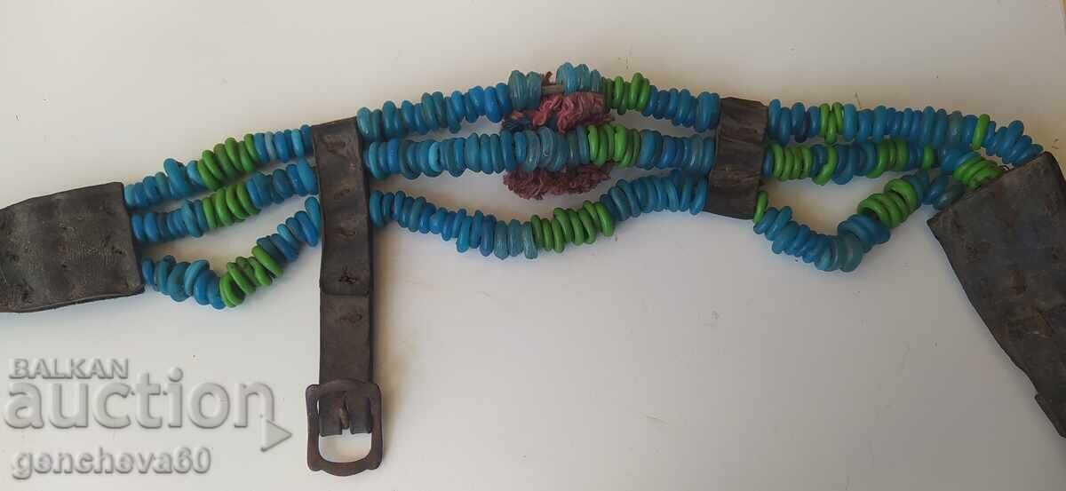 Παράδοση Διακόσμηση για σαμάρι αλόγου/γαϊδουριού - παλιές γυάλινες χάντρες