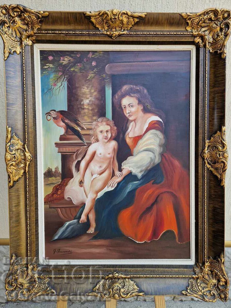 Auction Unique antique original master oil painting Auction Unique antique original master oil painting