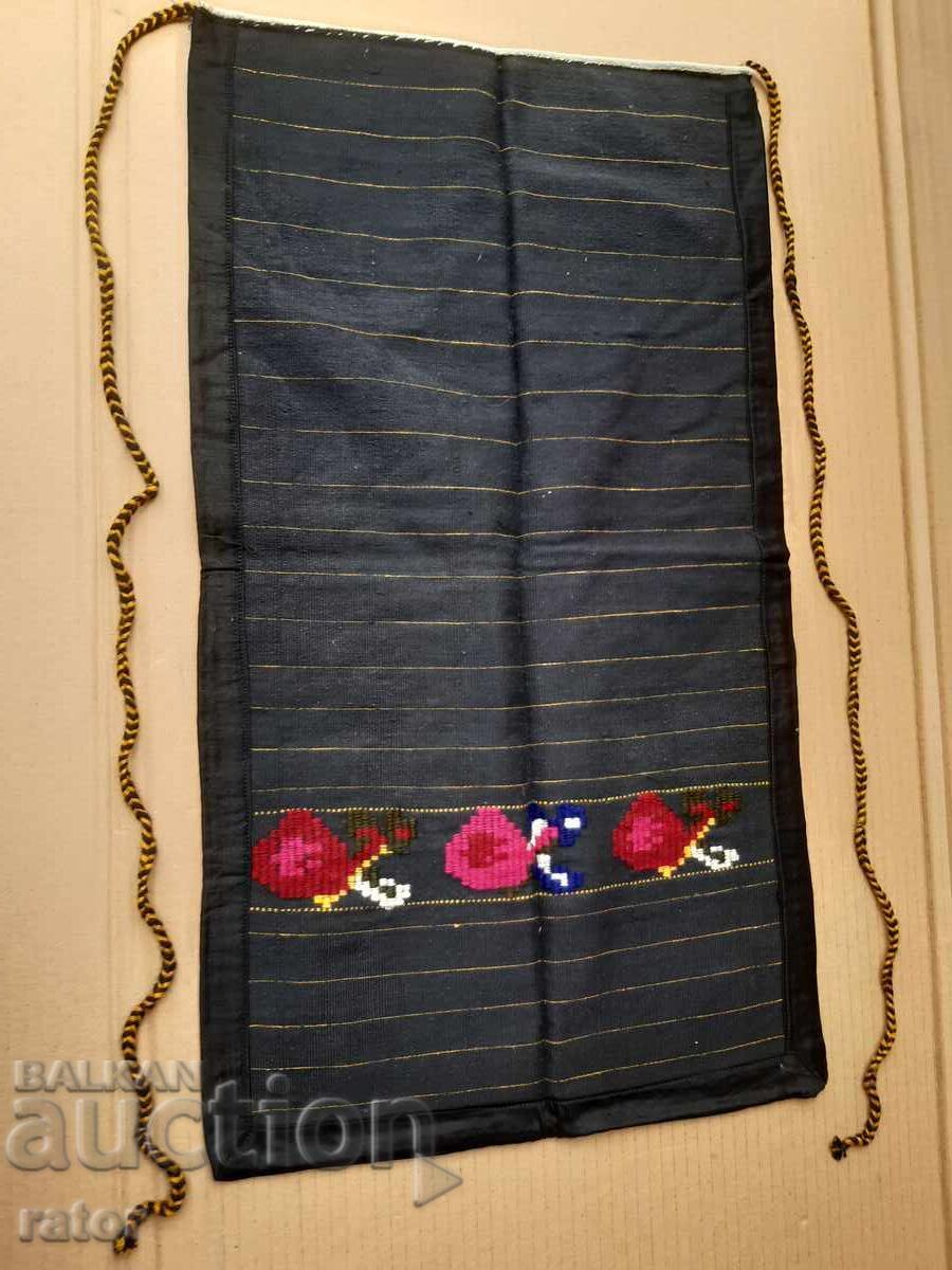 Autentică, țesută, din lână, șorț, costum popular, NEFOLOSITĂ