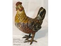 Figurină de pui (găină) pictată la rece, Austria