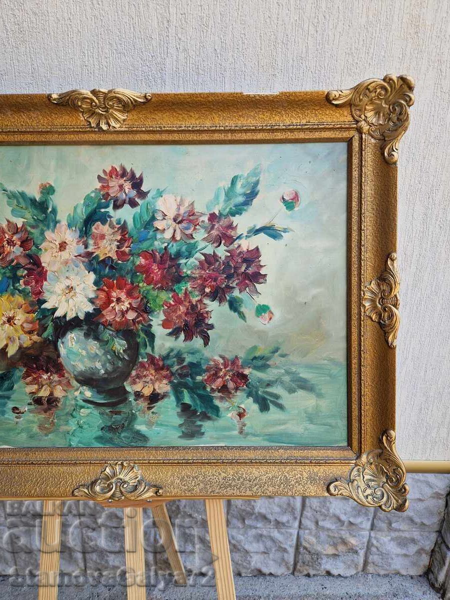 Παράδοση Νεκρή φύση μεγάλος καμβάς συγγραφέας λάδι πλαίσιο