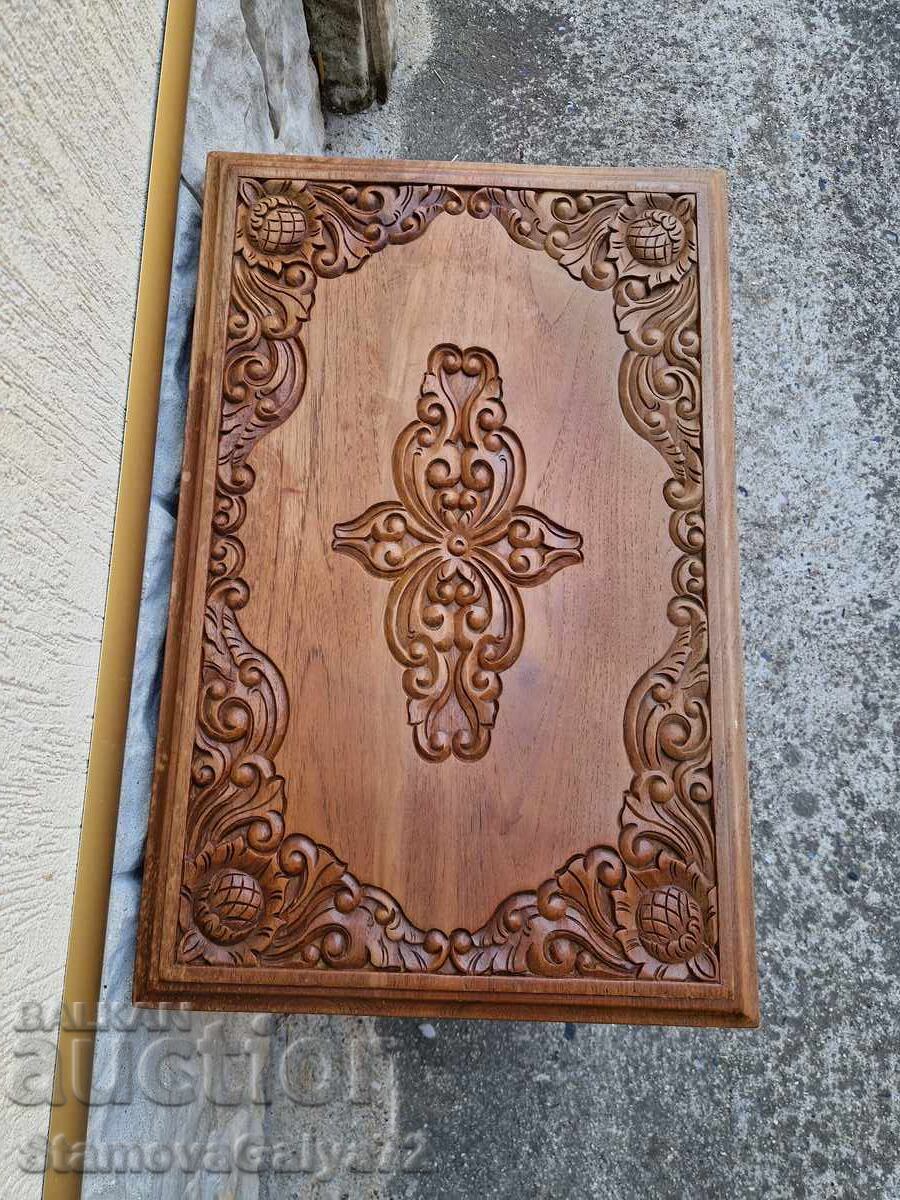 Εξαιρετικό αντίκα γαλλικό τραπεζάκι από μασίφ ξύλο με σκαλιστά σχέδια - 7