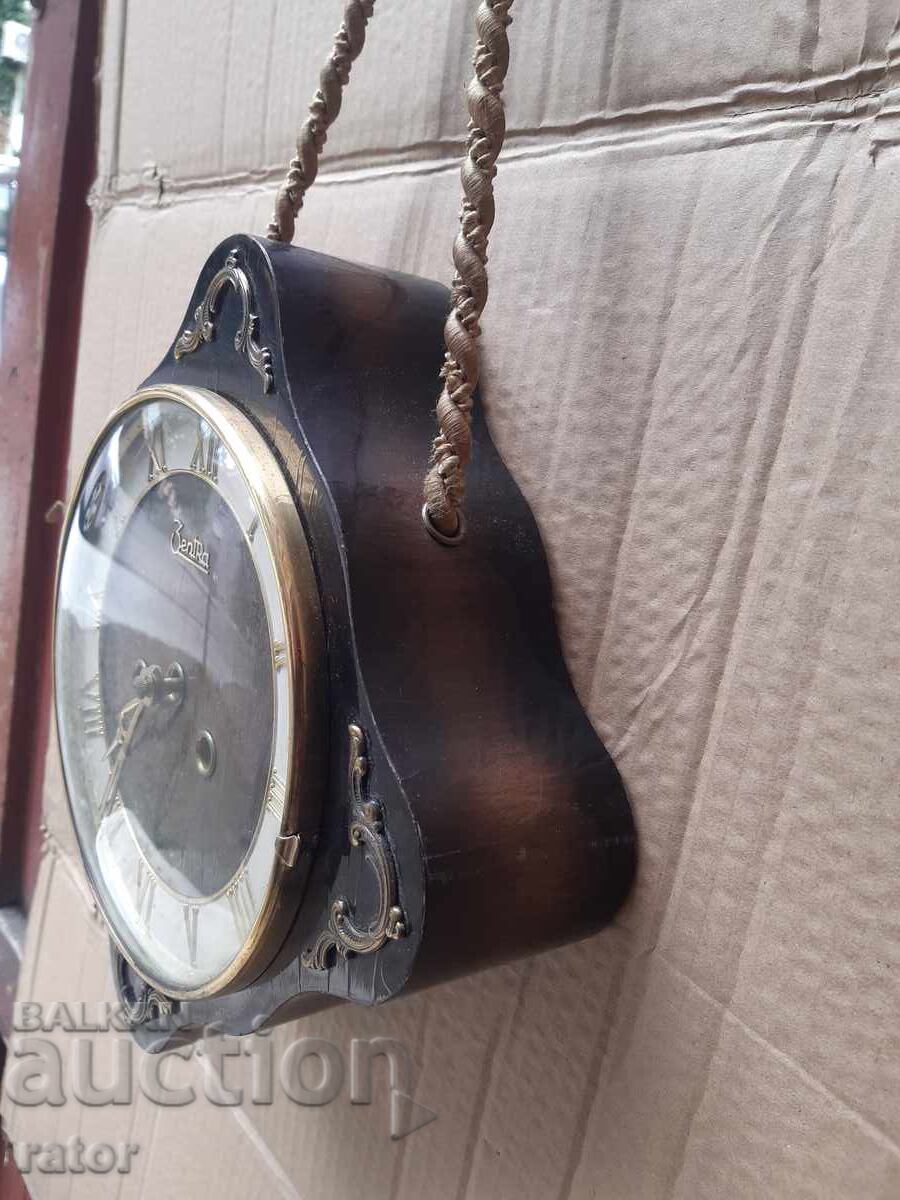 Old German wall clock ZENTRA, ZENTRA, working - 5 Old German wall clock ZENTRA, ZENTRA, working - 5