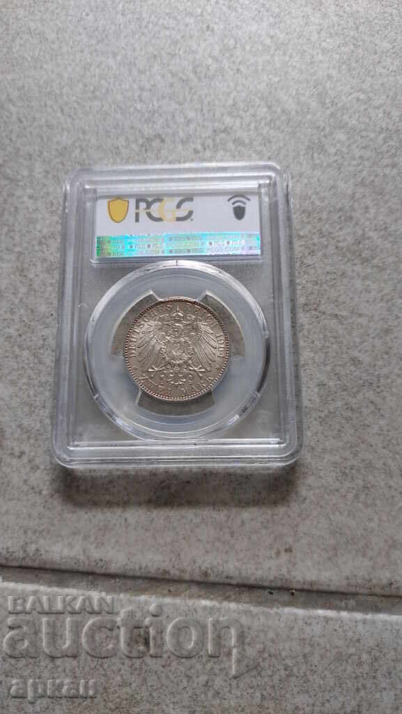 2 Stamps 1904 Saxony MS 66 with price 990.00 BGN | € 506.18