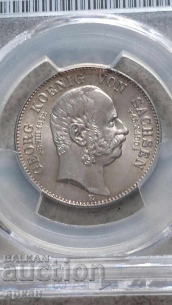 2 Stamps 1904 Saxony MS 66 - 6