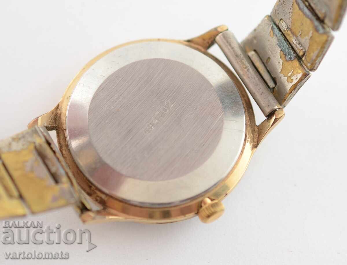 Licitație Ceas Bărbați GLORY URSS placat cu aur 10 Mk - Funcționează