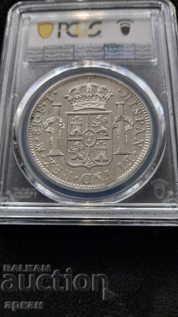 8 Reales 1802 Mexico - AU 53 with price 1200.00 BGN | € 613.55