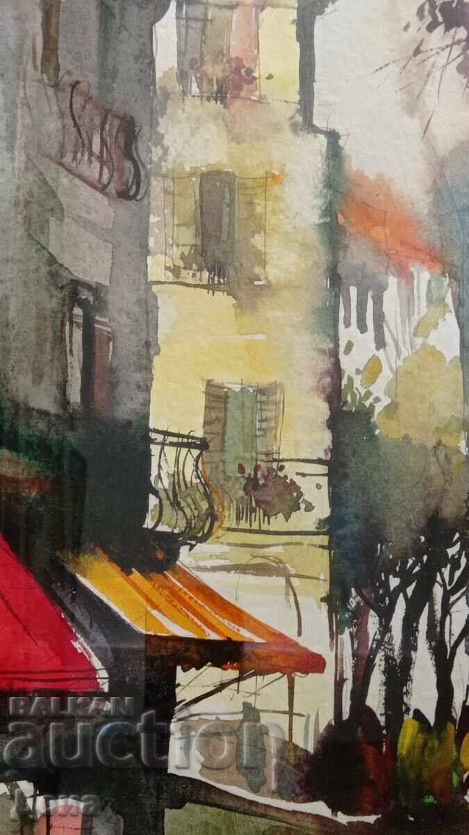 Ivan Dodov, acuarelă frumoasă, 1993 - 5 Ivan Dodov, acuarelă frumoasă, 1993 - 5