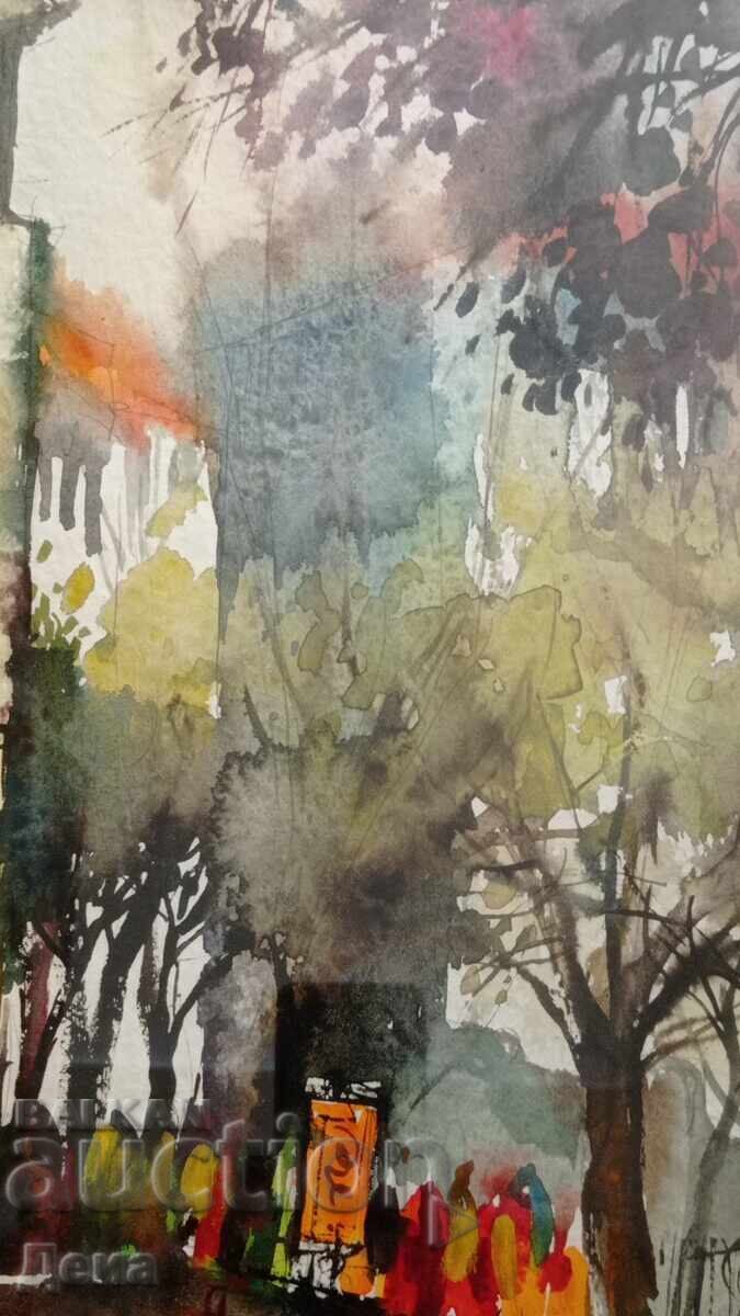 Ivan Dodov, acuarelă frumoasă, 1993 - 6 Ivan Dodov, acuarelă frumoasă, 1993 - 6