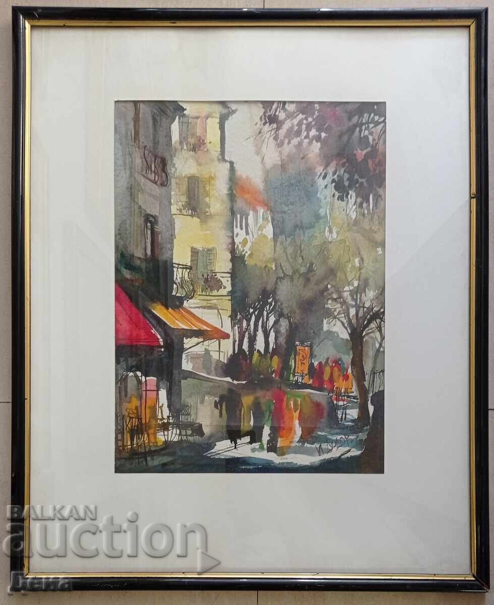 Ivan Dodov, acuarelă frumoasă, 1993 Ivan Dodov, acuarelă frumoasă, 1993