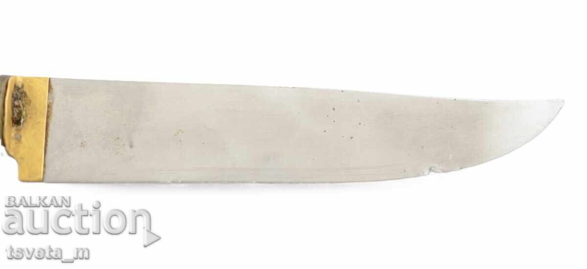 Παράδοση Παλαιό ελληνικό μαχαίρι με επιγραφή στη λεπίδα