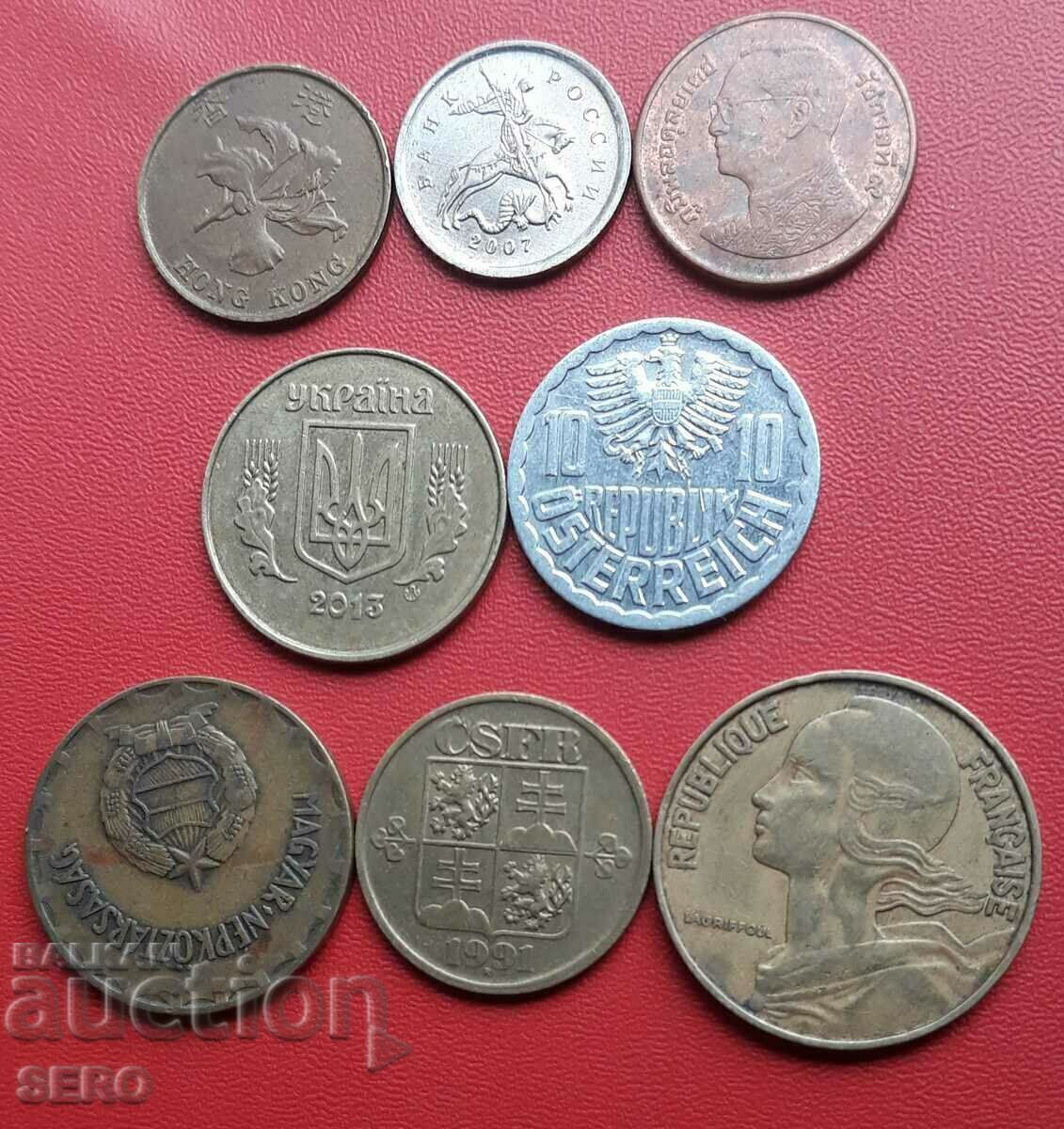 Mixed lot of 8 coins with price 1.01 BGN | € 0.52 Mixed lot of 8 coins with price 1.01 BGN | € 0.52