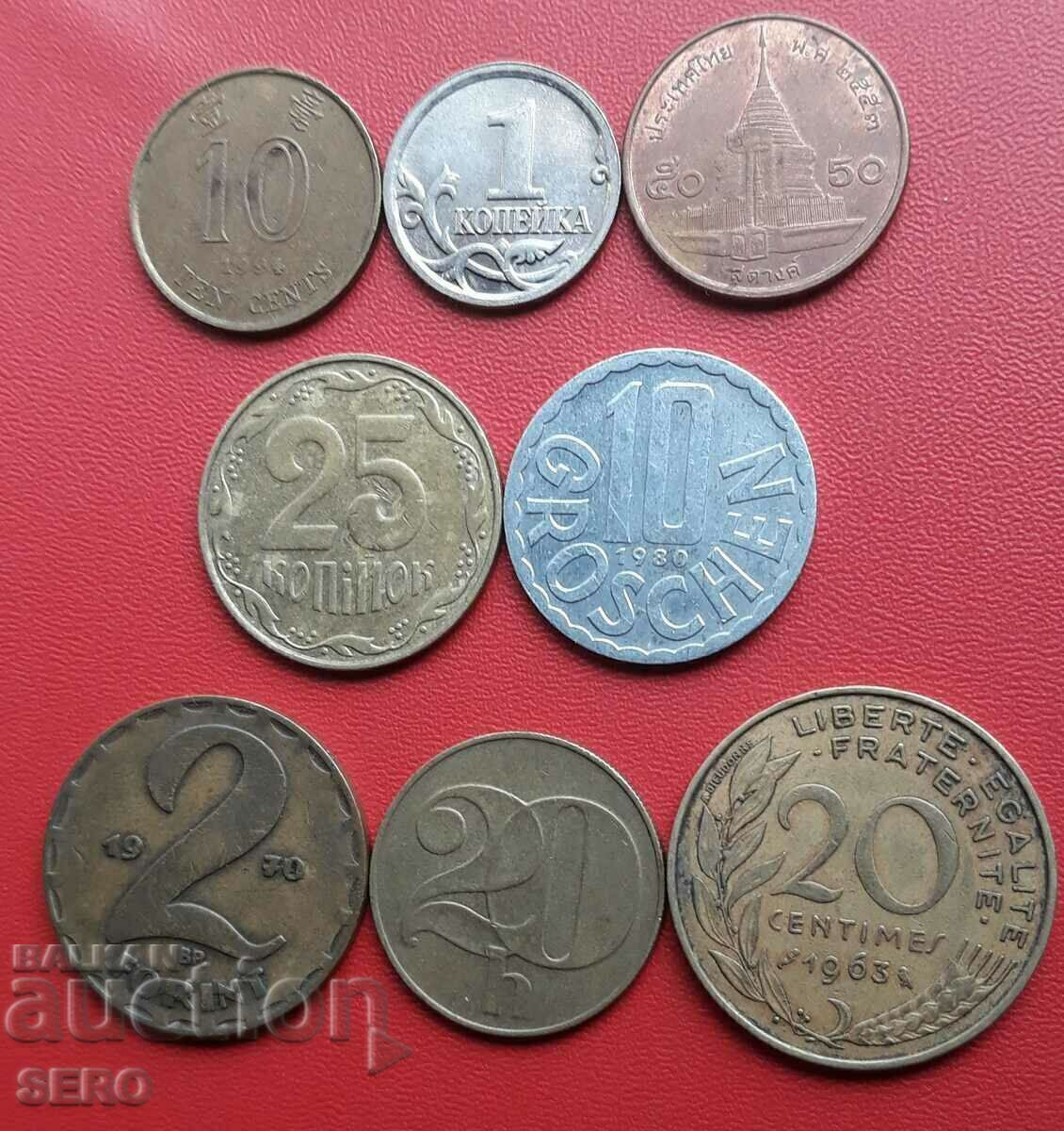 Mixed lot of 8 coins Mixed lot of 8 coins