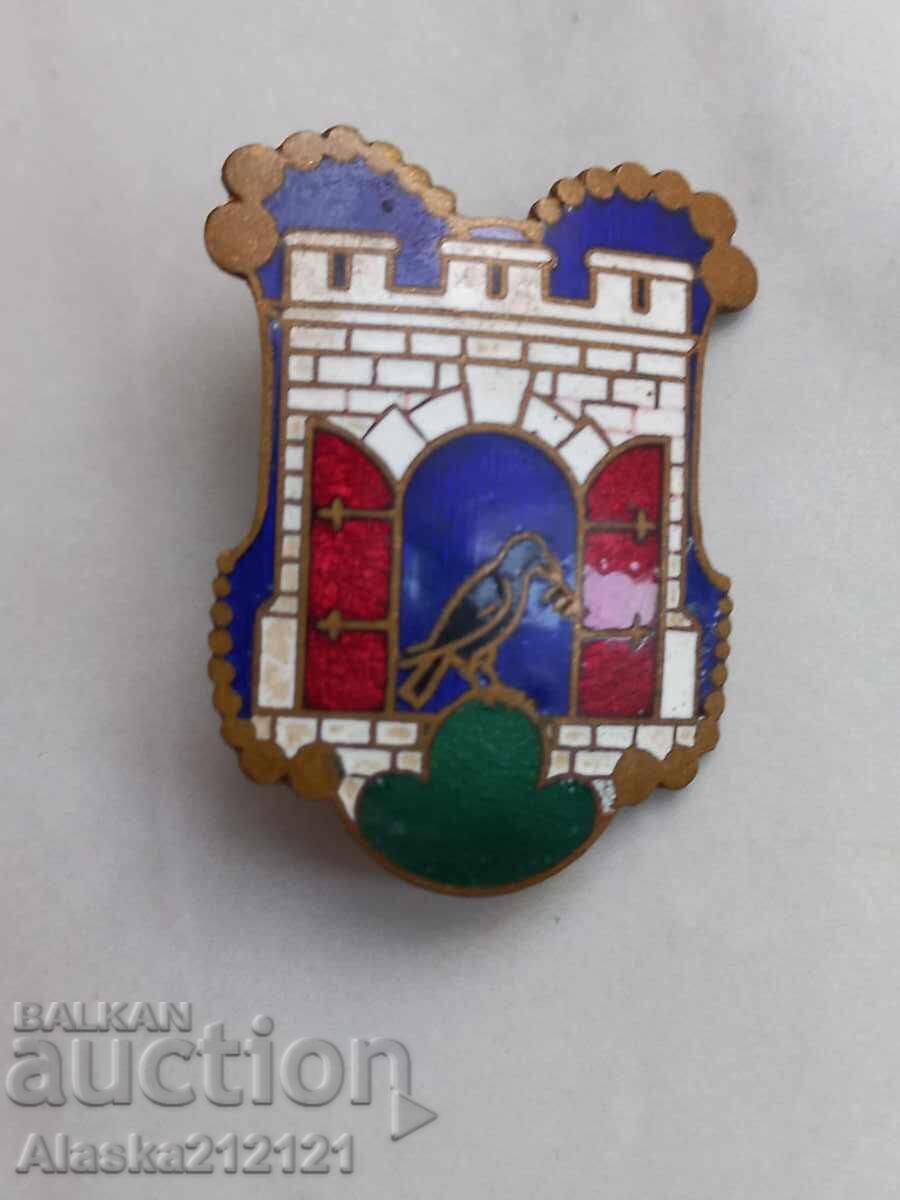 Badge - Coat of Arms of the City of Peuerbach Austria - enamel