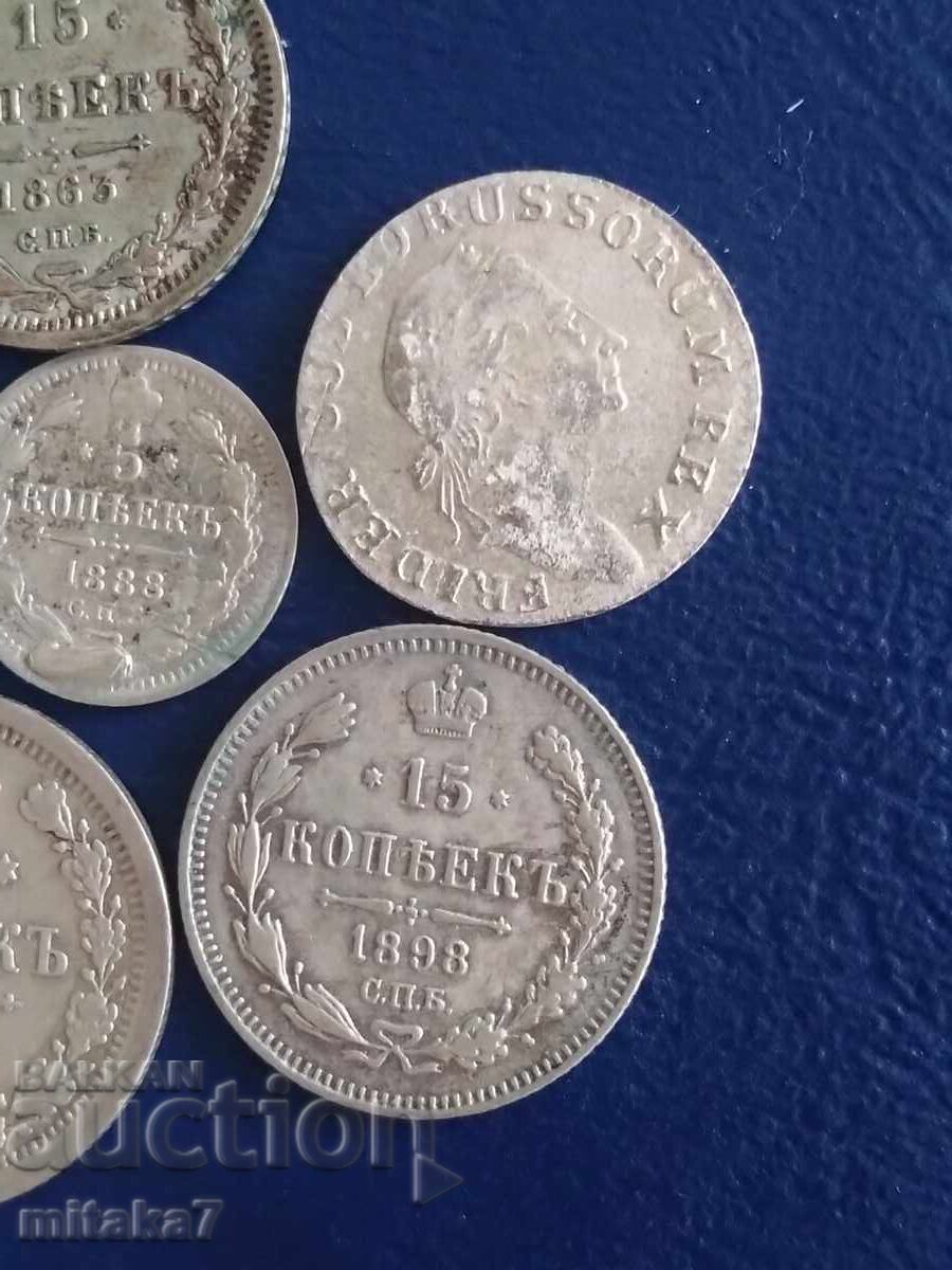 Μικρή παρτίδα ασημένιων νομισμάτων - 6 Μικρή παρτίδα ασημένιων νομισμάτων - 6