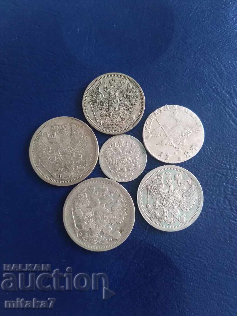 Μικρή παρτίδα ασημένιων νομισμάτων