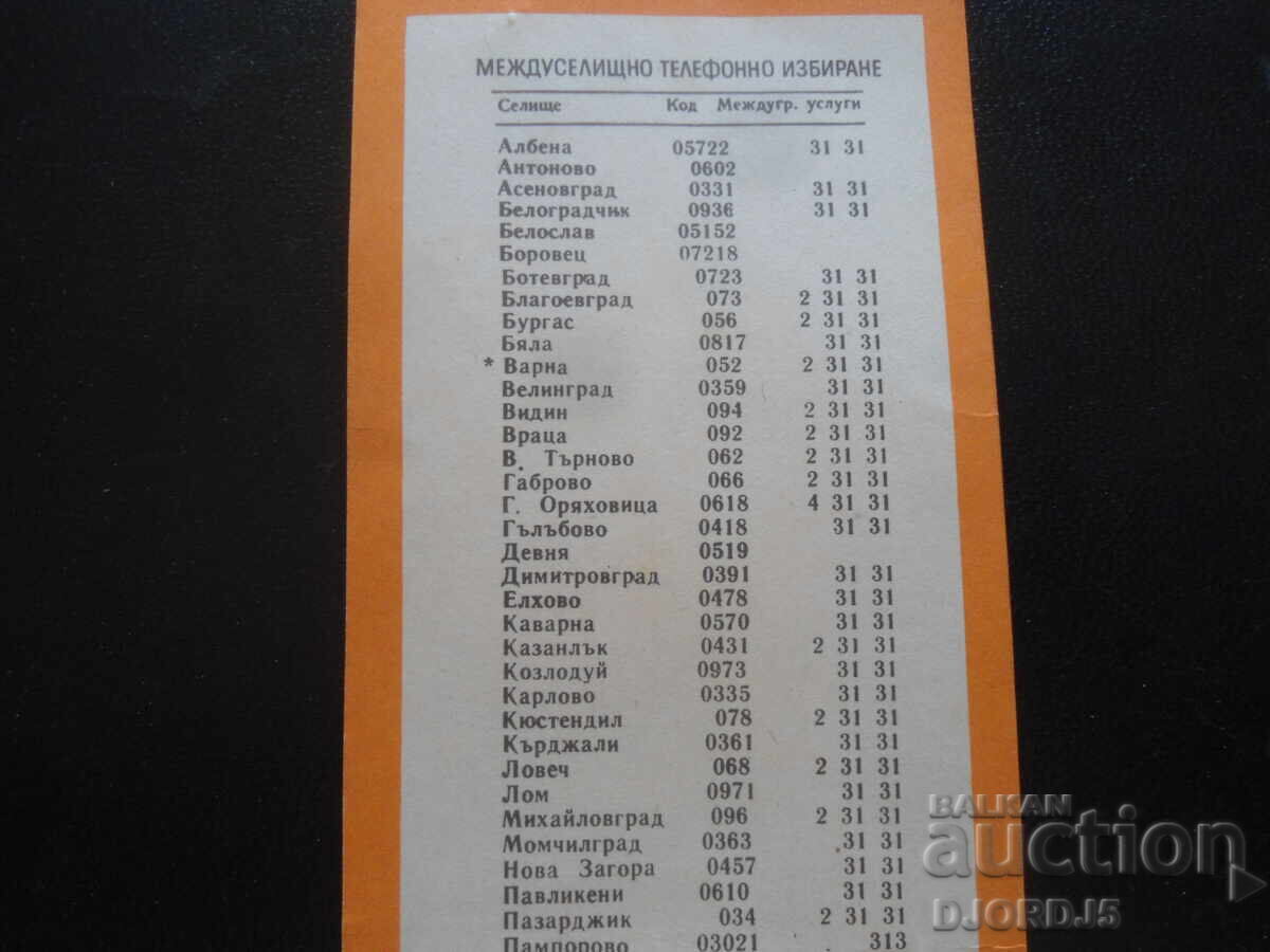 Παλαιό ημερολόγιο, 1986 με τιμή 2.00 BGN | € 1.02