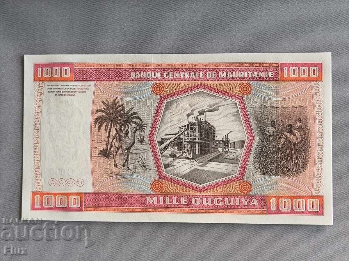 Bancnotă - Mauritania - 1000 ouguiya UNC | 1981g cu preț 7.00 BGN | € 3.58 Bancnotă - Mauritania - 1000 ouguiya UNC | 1981g cu preț 7.00 BGN | € 3.58