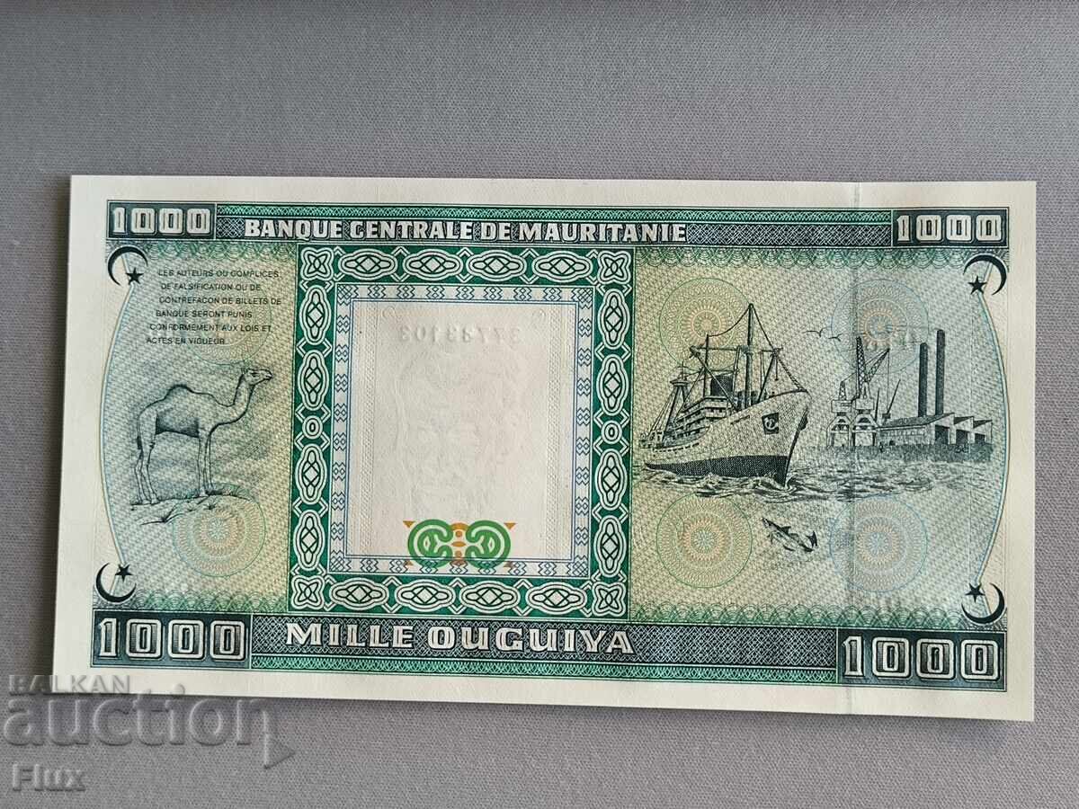 Τραπεζογραμμάτιο - Μαυριτανία - 1000 ουγκίγια UNC | 1989 με τιμή 5.75 BGN | € 2.94