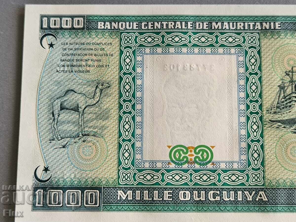 Δημοπρασία Τραπεζογραμμάτιο - Μαυριτανία - 1000 ουγκίγια UNC | 1989