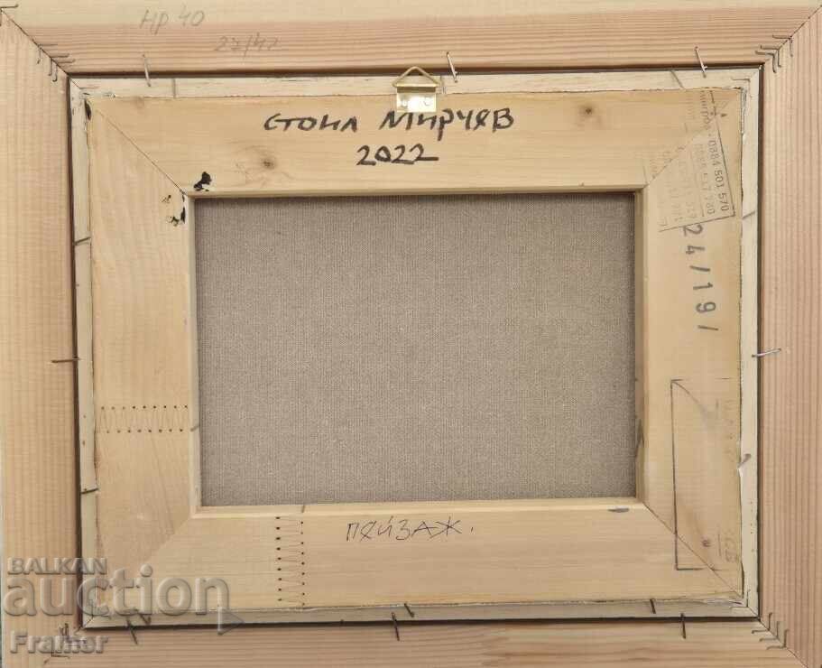 Delivery of Stoel Mirchev Landscape Winter 2022 beautiful modern painting oil