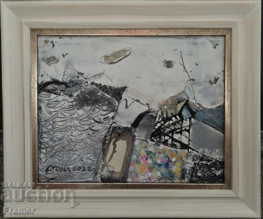 Stoel Mirchev Landscape Winter 2022 beautiful modern painting oil