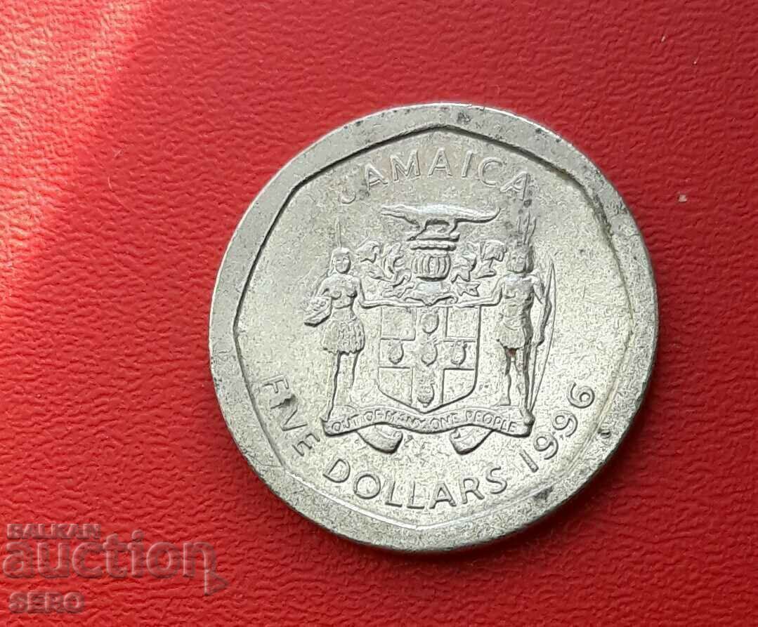 Island of Jamaica-$5 1996 Island of Jamaica-$5 1996