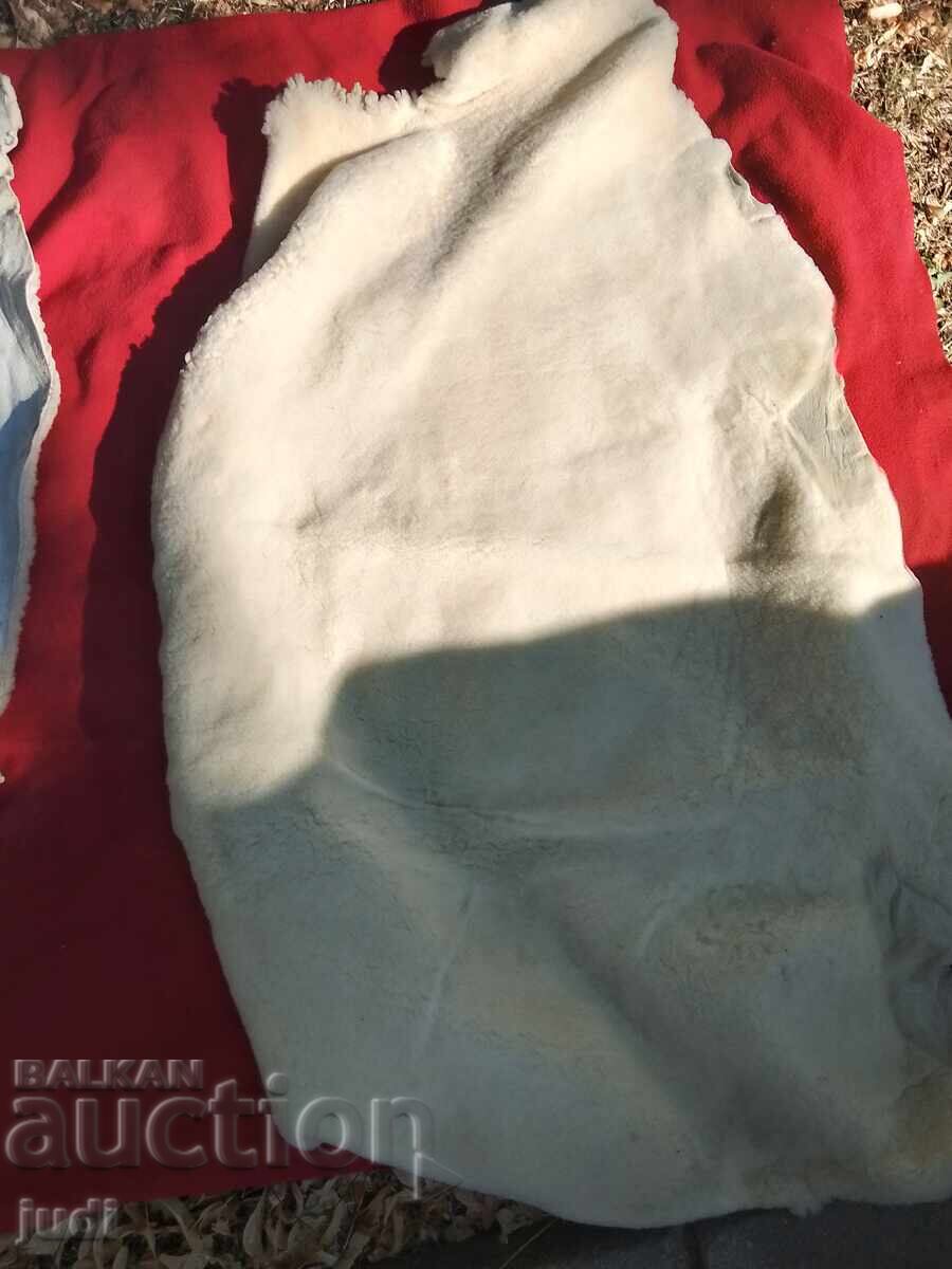 2 τεμάχια δέρμα αρνιού καινούργια - 6