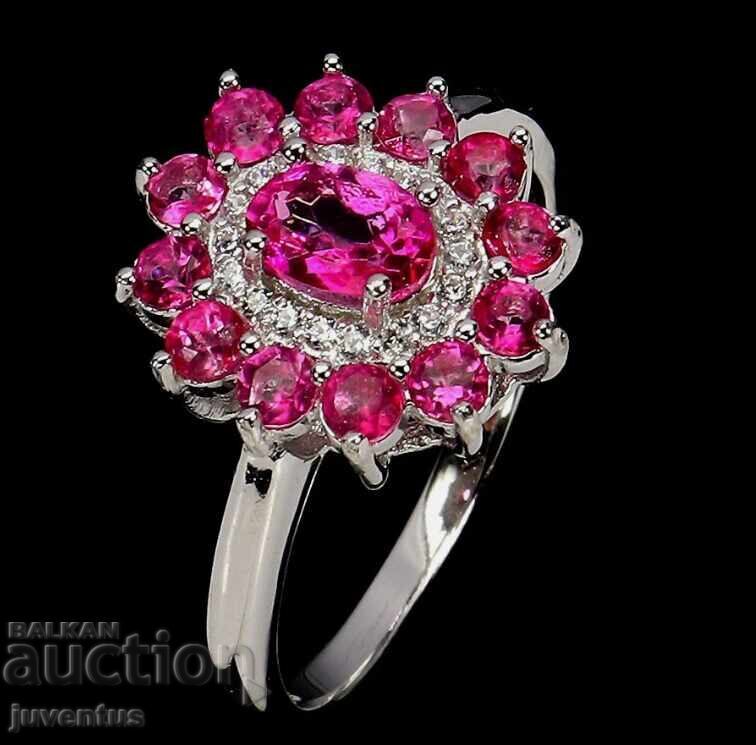 ΑΡΓΥΡΟ ΔΑΧΤΥΛΙΔΙ ΜΕ ΡΟΖ ΤΟΠΑΖΙΑ (ΒΡΑΖΙΛΙΑ) με τιμή 119.00 BGN | € 60.84