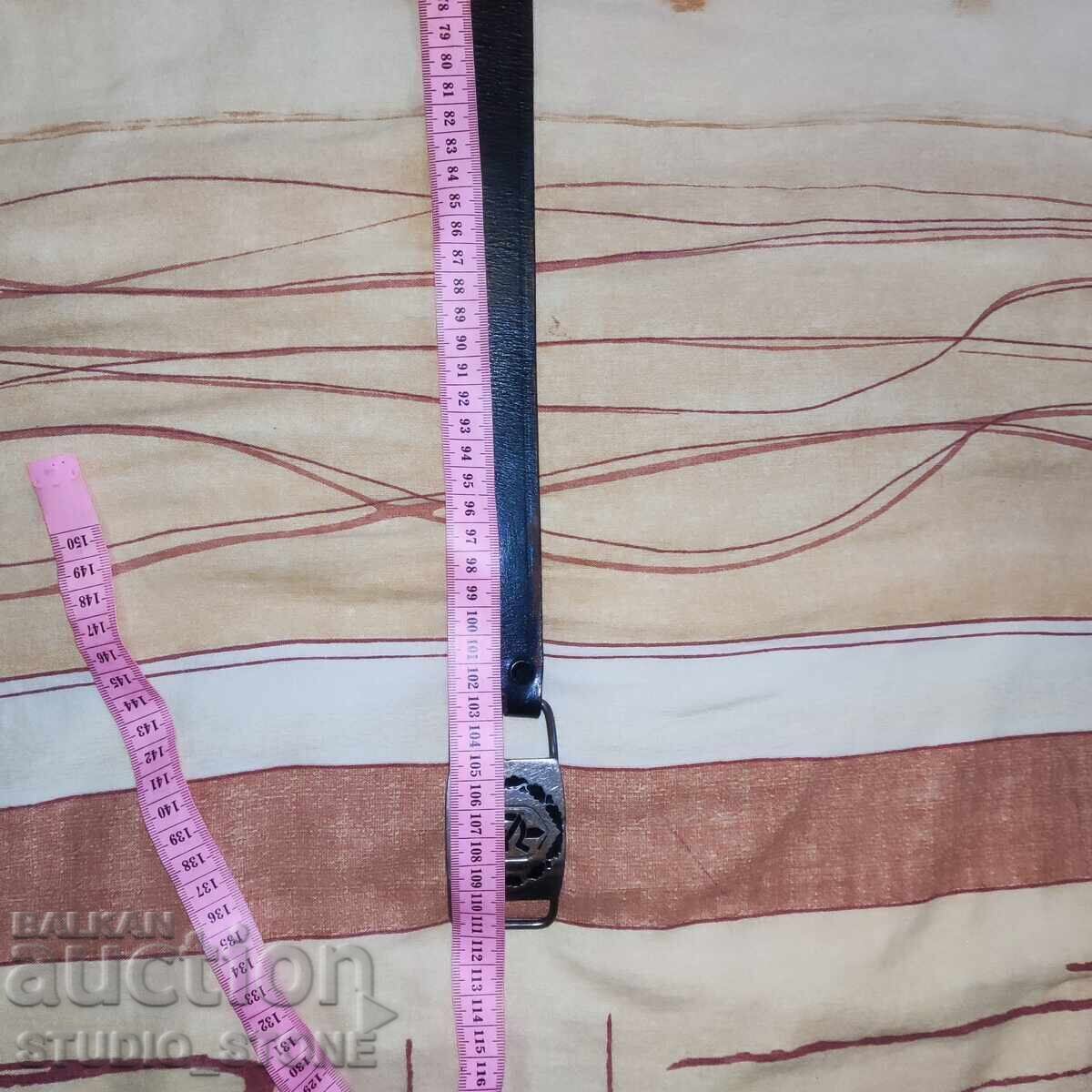 Centură retro, din piele, de milițian (model sovietic) - 5