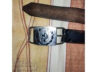 Centură retro, din piele, de milițian (model sovietic)