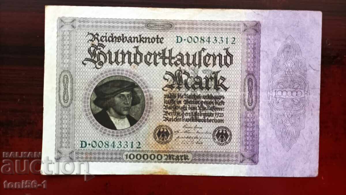 Γερμανία 100000 μάρκα 1923