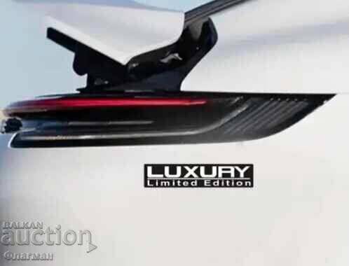 Embleme noi ”LUXURY Limited Edition” - 150 mm./37 mm - 7