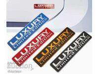 New "LUXURY Limited Edition" emblems - 150 mm / 37 mm