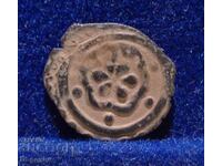 Sultanatul Mamelucilor Monedă de cupru arabă fals manghir