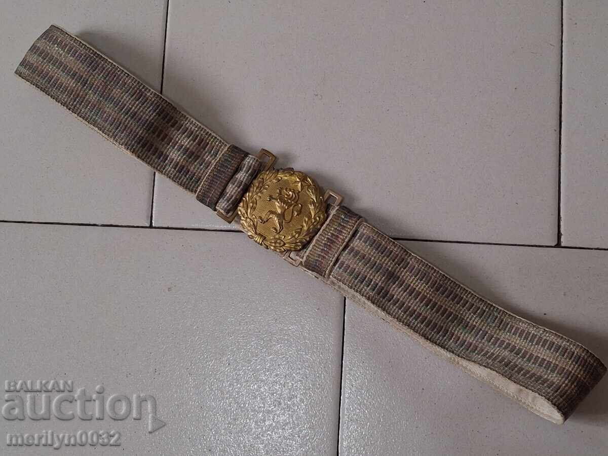 Centură de paradă ofițerească, șal cu blazon