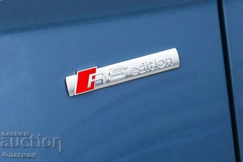 New "RS Edition" emblems for AUDI - 90 mm / 16 mm - 5