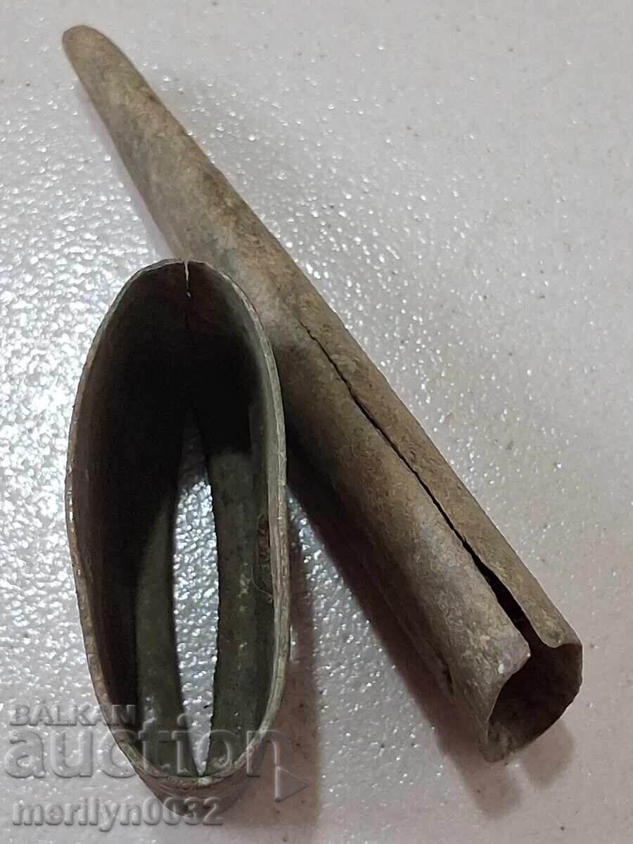 Brass upper and lower fittings for a Russian shashka, French type - 6 Brass upper and lower fittings for a Russian shashka, French type - 6