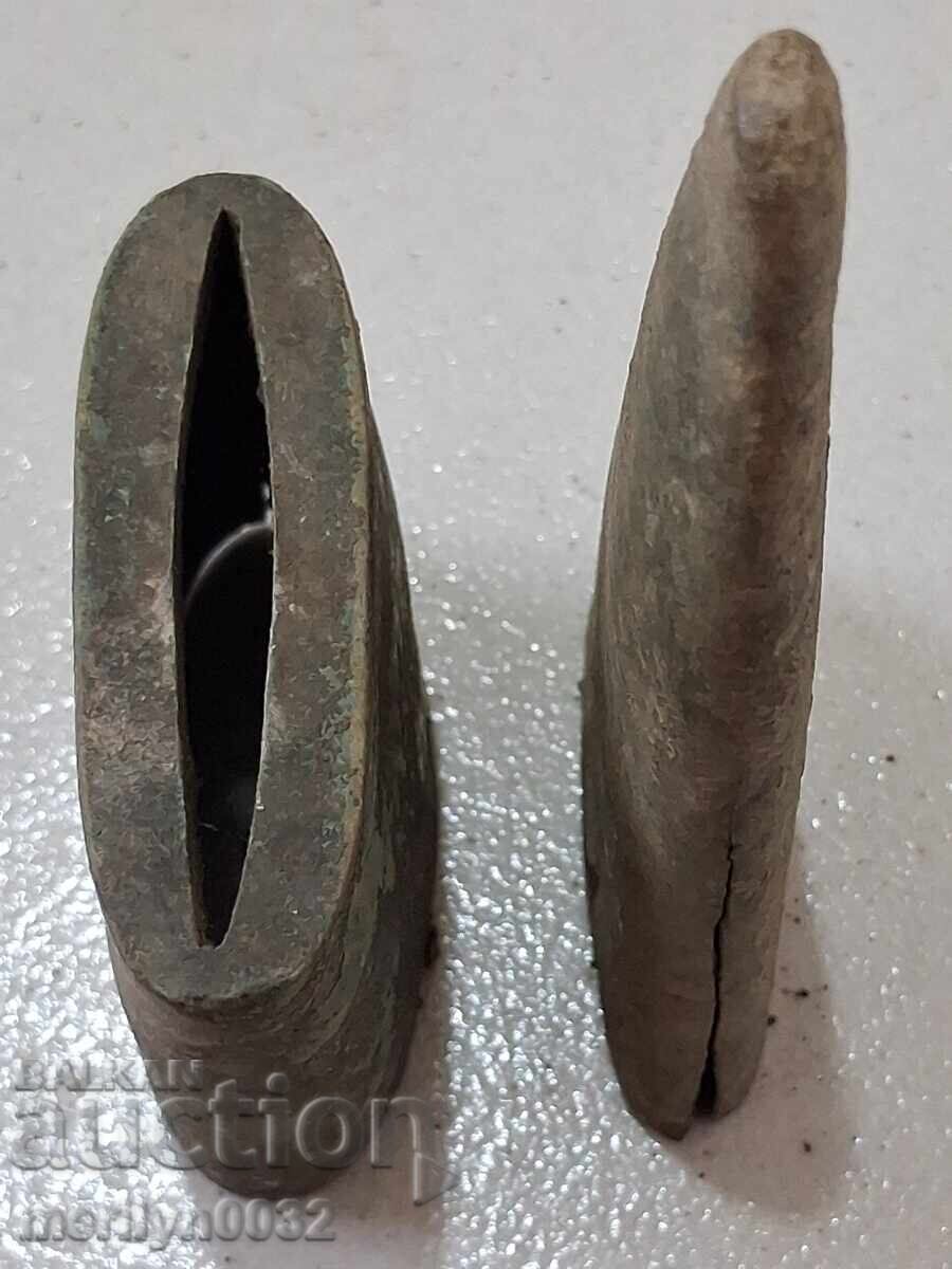 Brass upper and lower fittings for a Russian shashka, French type - 7 Brass upper and lower fittings for a Russian shashka, French type - 7