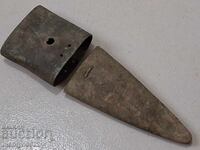 Brass upper and lower fittings for a Russian shashka, French type